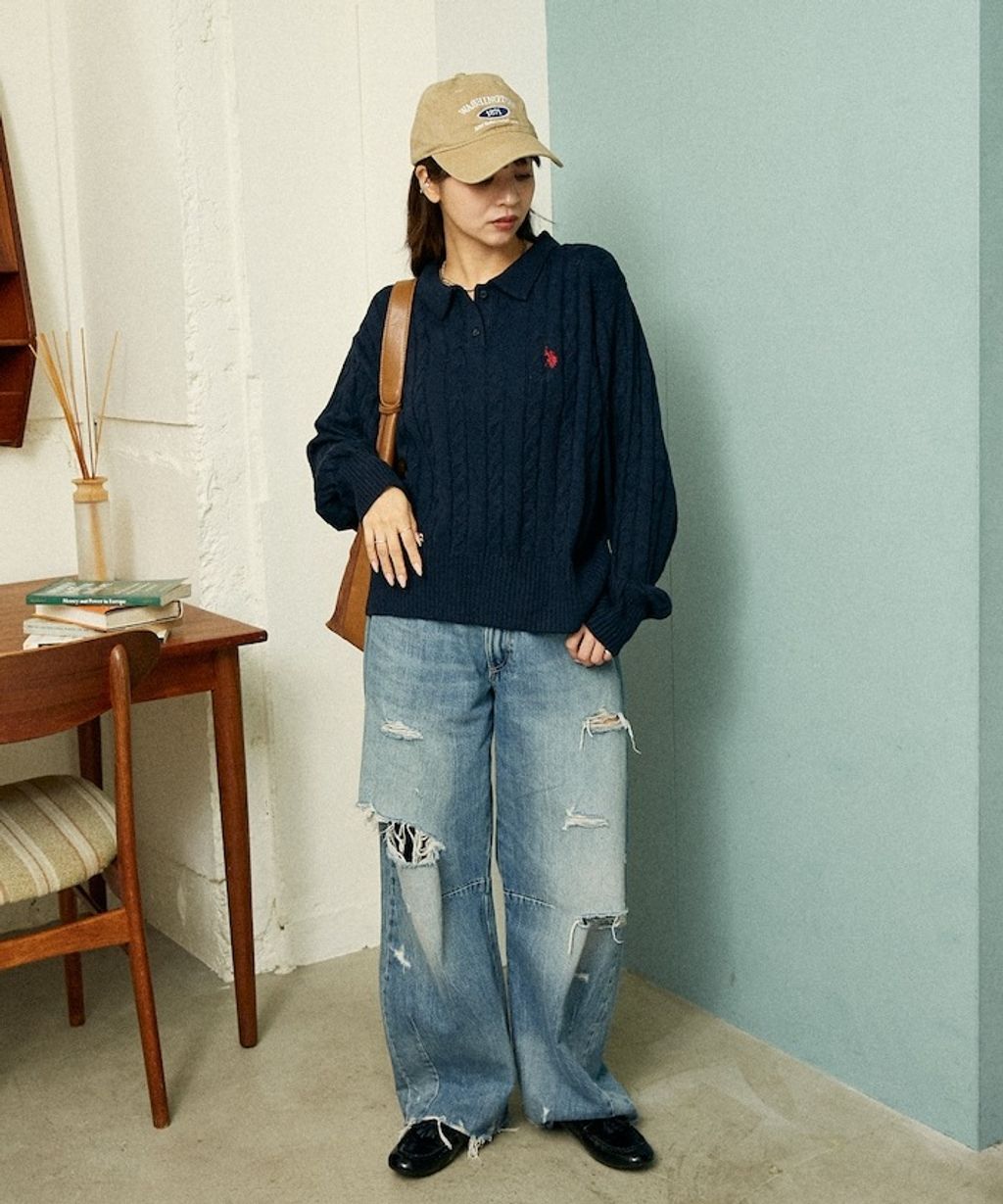 U.S. POLO ASSN. 麻花針織Polo衫_29
