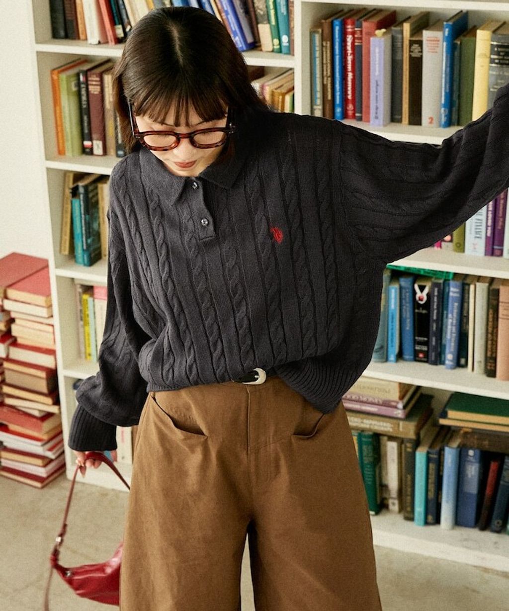 U.S. POLO ASSN. 麻花針織Polo衫_18