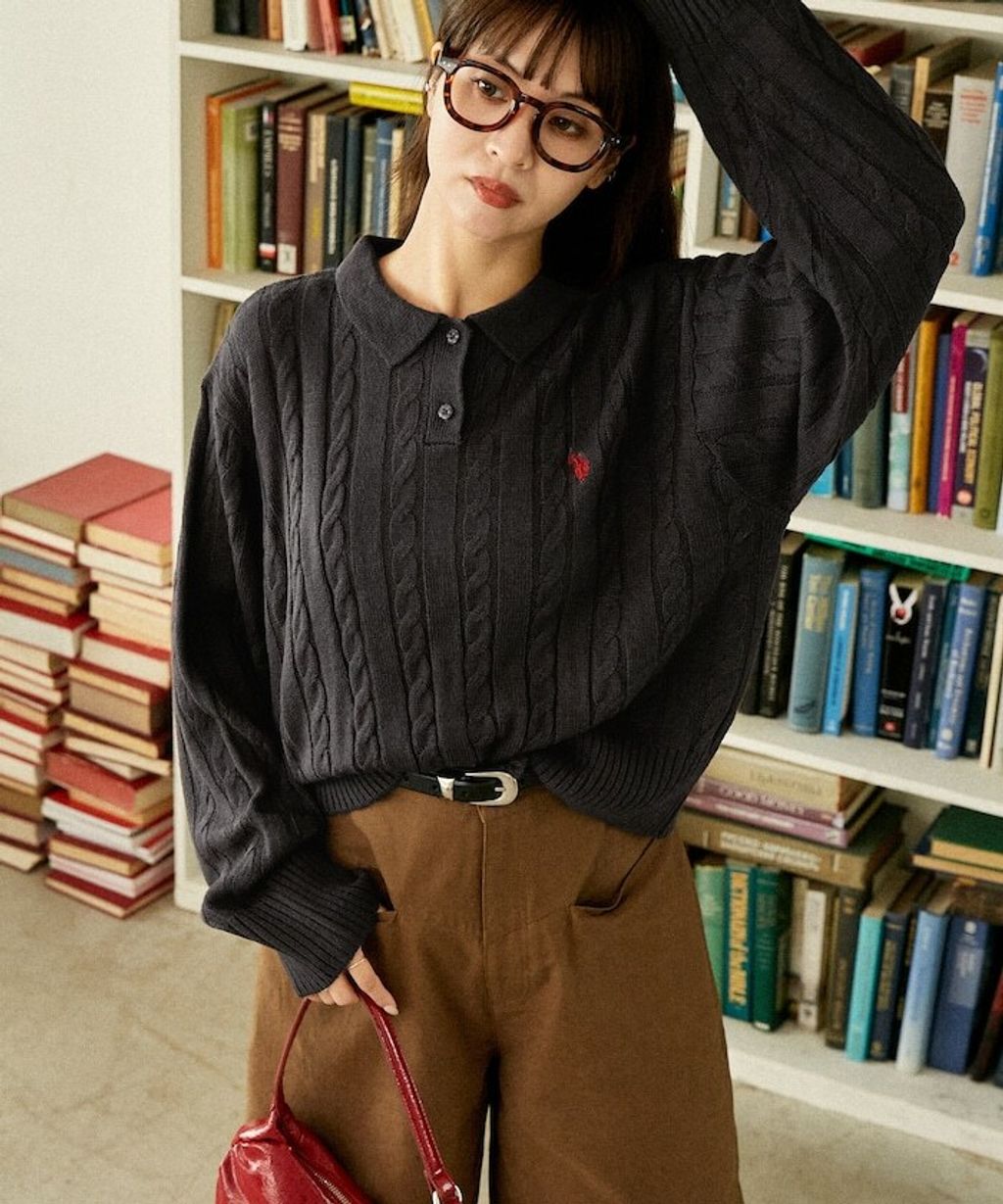U.S. POLO ASSN. 麻花針織Polo衫_17