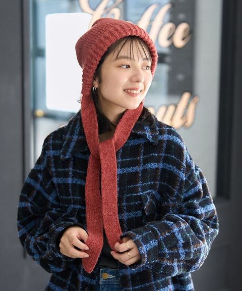 FREAKS STORE Bonnet風針織綁帶帽_7