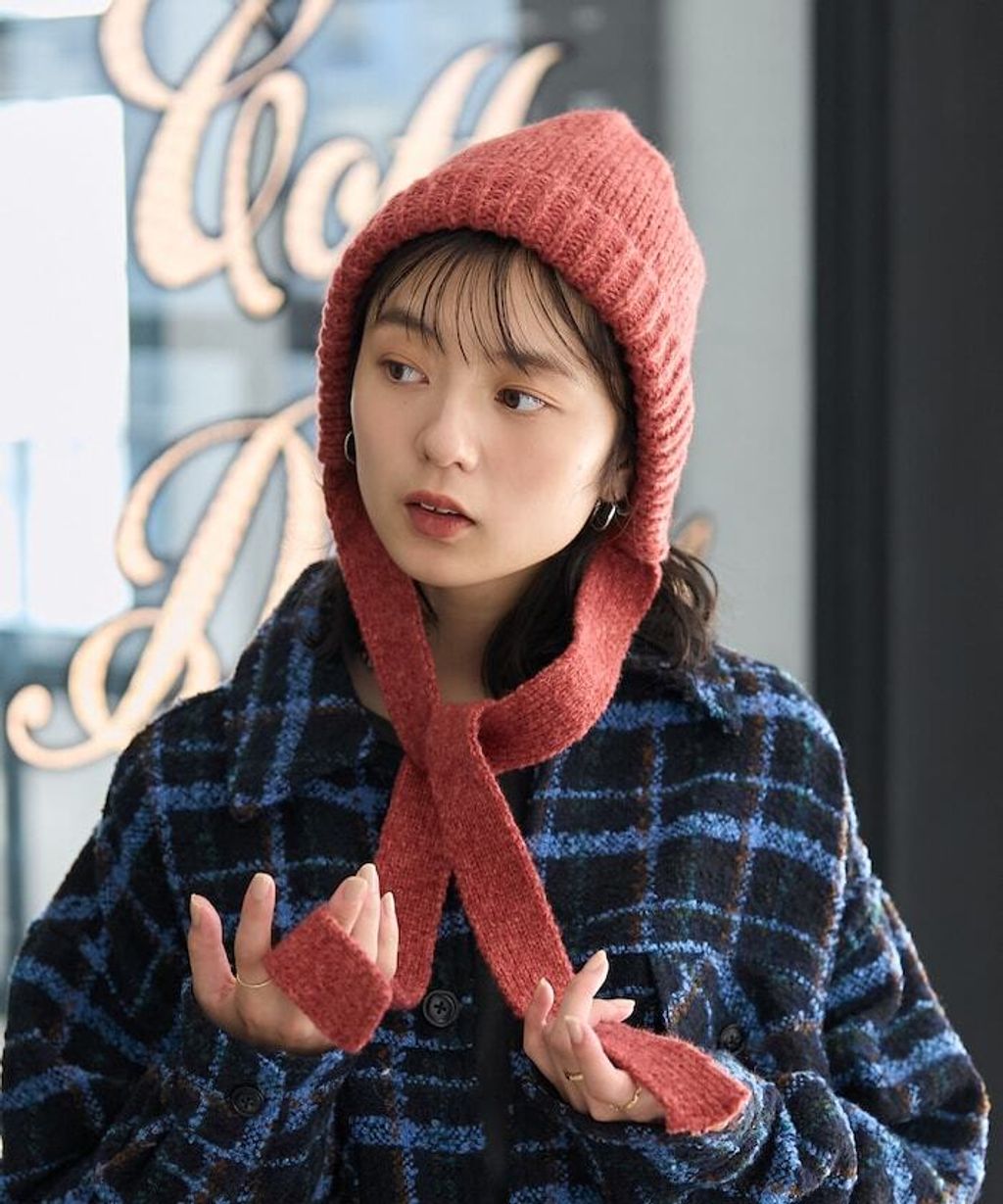 FREAKS STORE Bonnet風針織綁帶帽_4