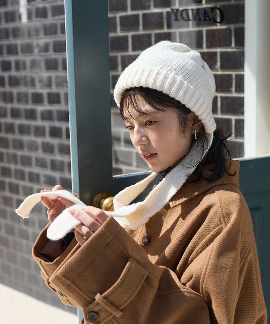 FREAKS STORE Bonnet風針織綁帶帽_11