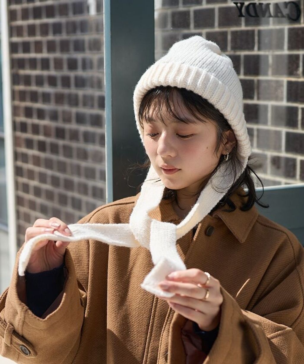 FREAKS STORE Bonnet風針織綁帶帽_10