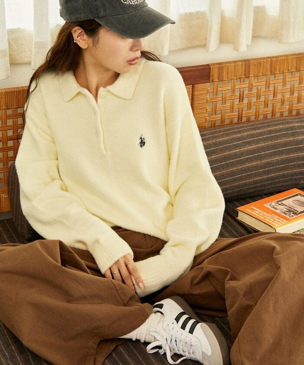 U.S. POLO ASSN. 柔滑輕膚感高密度針織polo衫_1