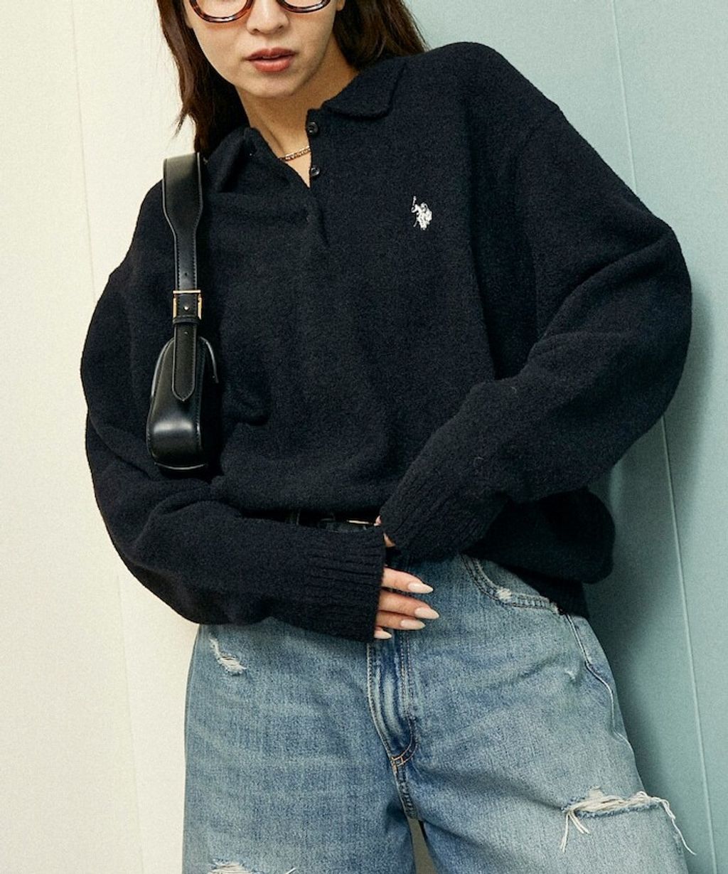 U.S. POLO ASSN. 柔滑輕膚感高密度針織polo衫_3