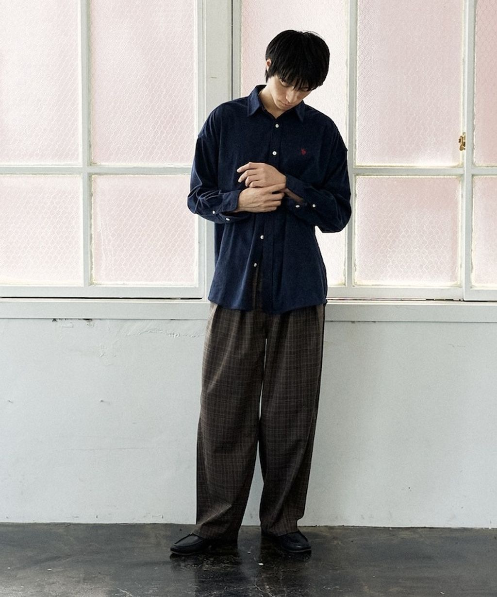 U.S. POLO ASSN. 秋冬感燈芯絨刺繡logo襯衫(男女同款)_48
