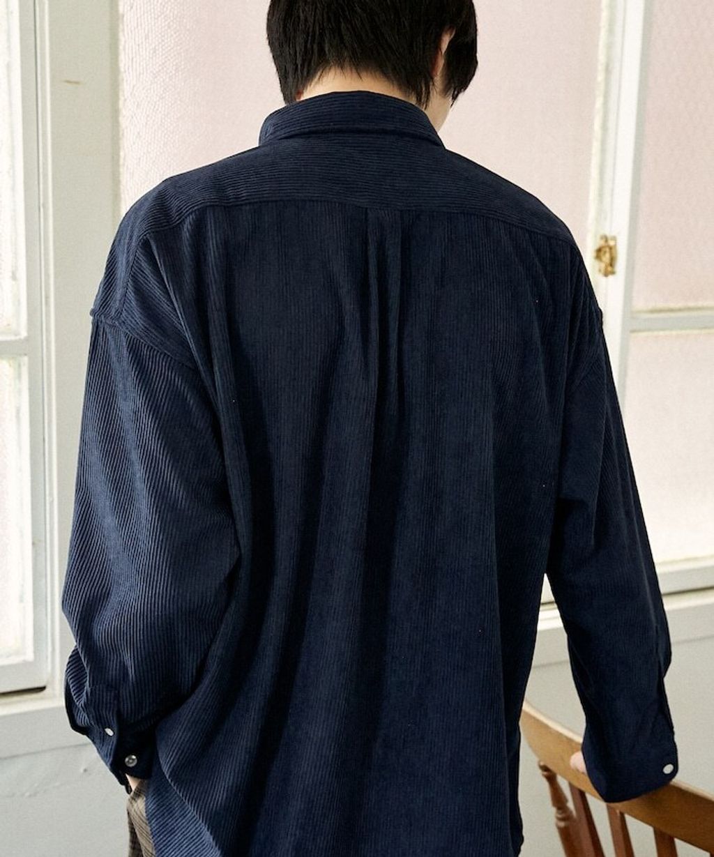 U.S. POLO ASSN. 秋冬感燈芯絨刺繡logo襯衫(男女同款)_46