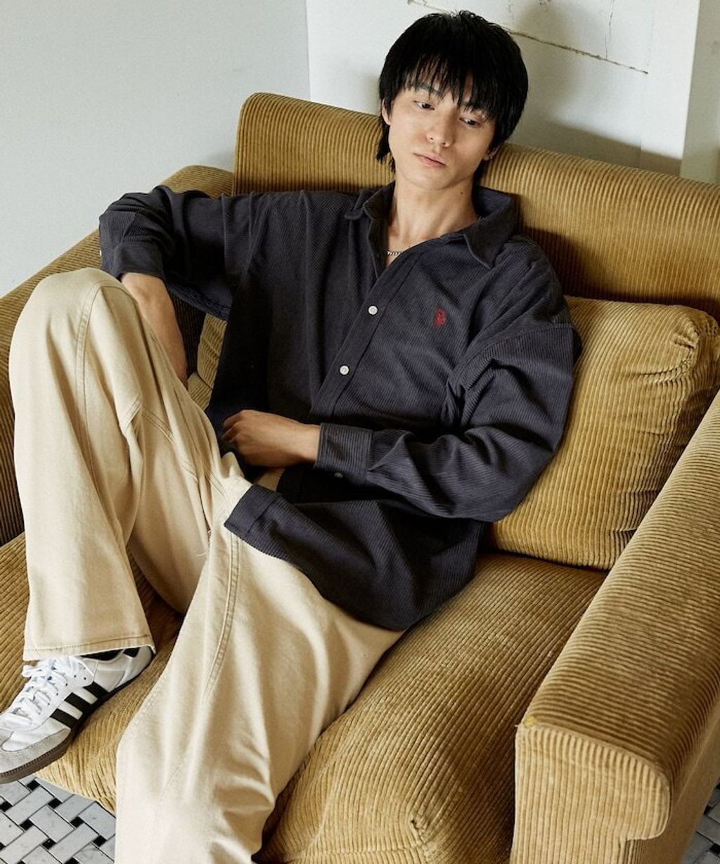 U.S. POLO ASSN. 秋冬感燈芯絨刺繡logo襯衫(男女同款)_38