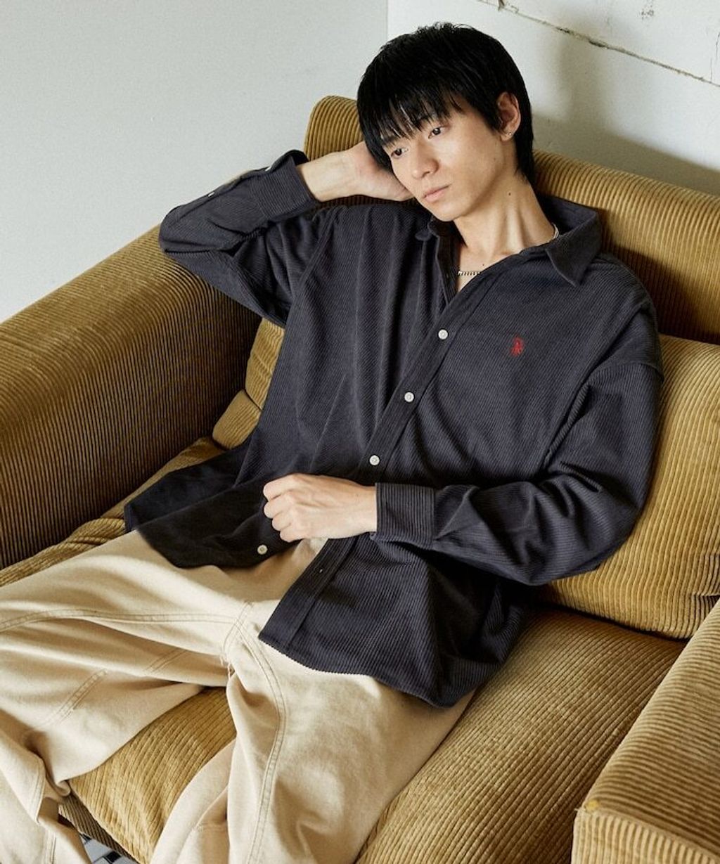 U.S. POLO ASSN. 秋冬感燈芯絨刺繡logo襯衫(男女同款)_41