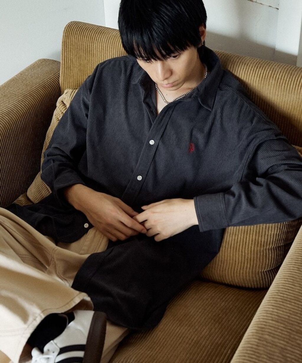 U.S. POLO ASSN. 秋冬感燈芯絨刺繡logo襯衫(男女同款)_35