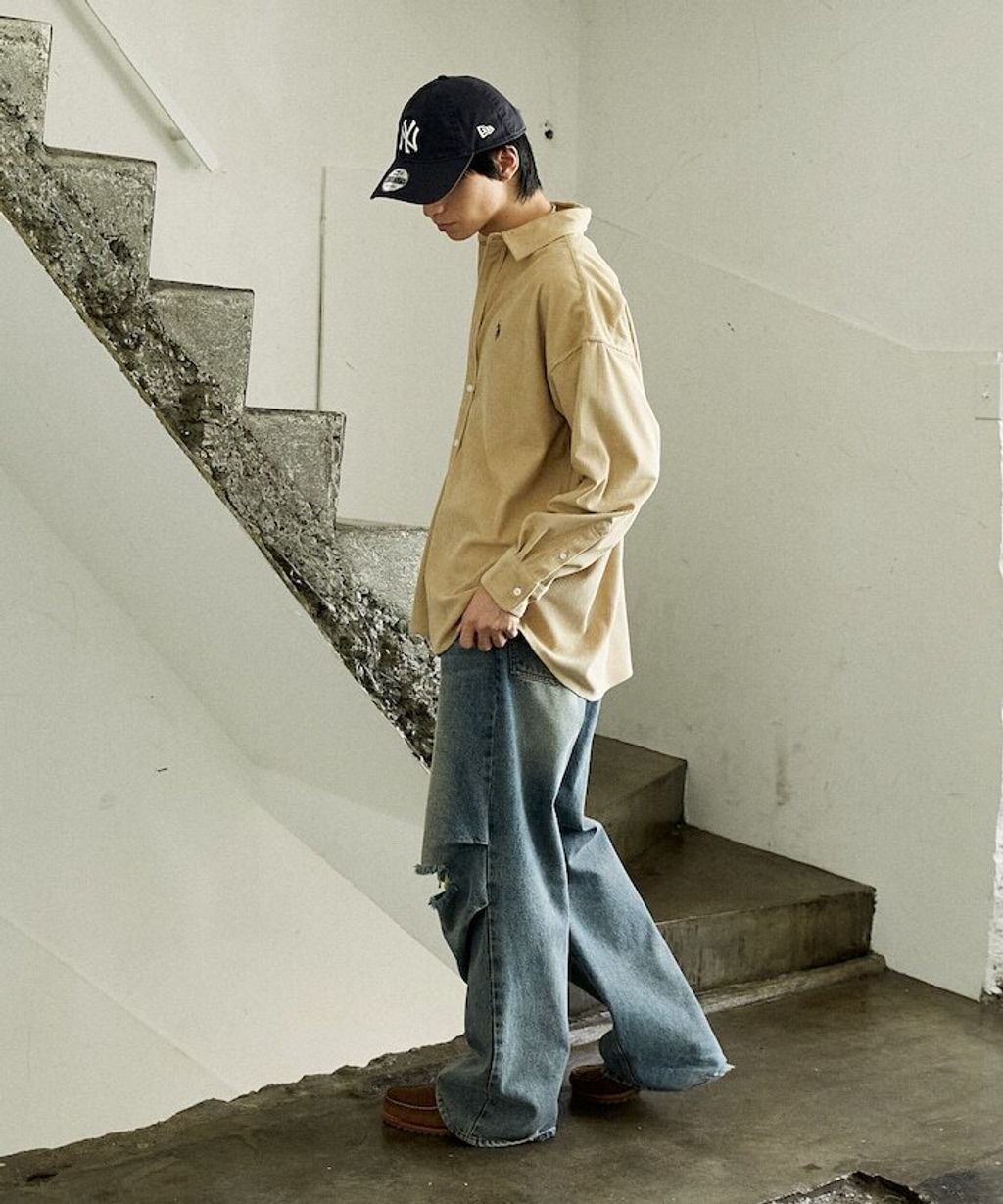 U.S. POLO ASSN. 秋冬感燈芯絨刺繡logo襯衫(男女同款)_26