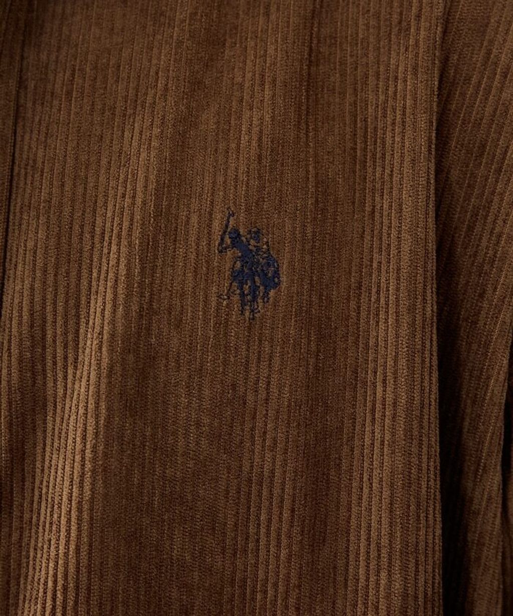 U.S. POLO ASSN. 秋冬感燈芯絨刺繡logo襯衫(男女同款)_19