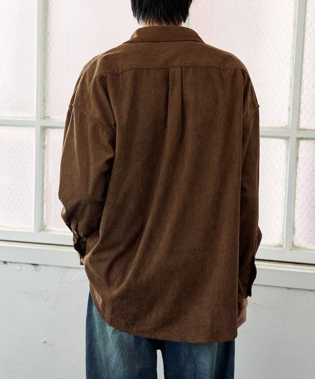 U.S. POLO ASSN. 秋冬感燈芯絨刺繡logo襯衫(男女同款)_10