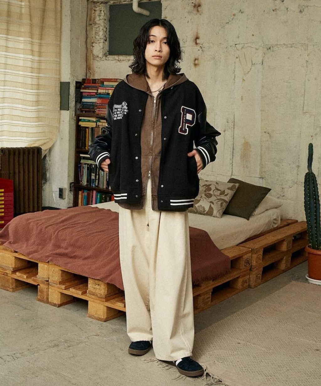 U.S. POLO ASSN. 異材質拼接高質感PU面料棒球外套_10