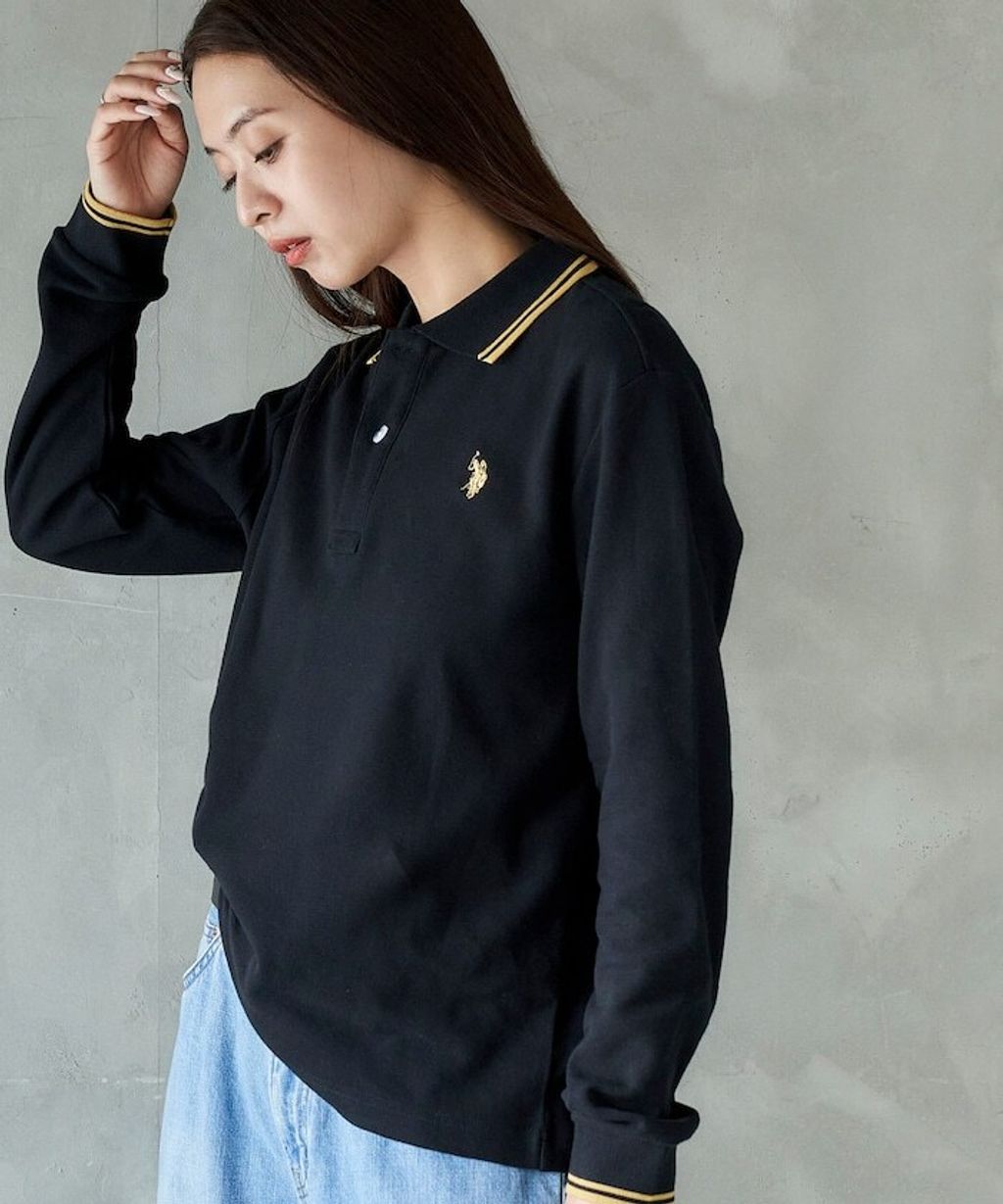 U.S. POLO ASSN. Y2K風開衫polo領長袖上衣_50