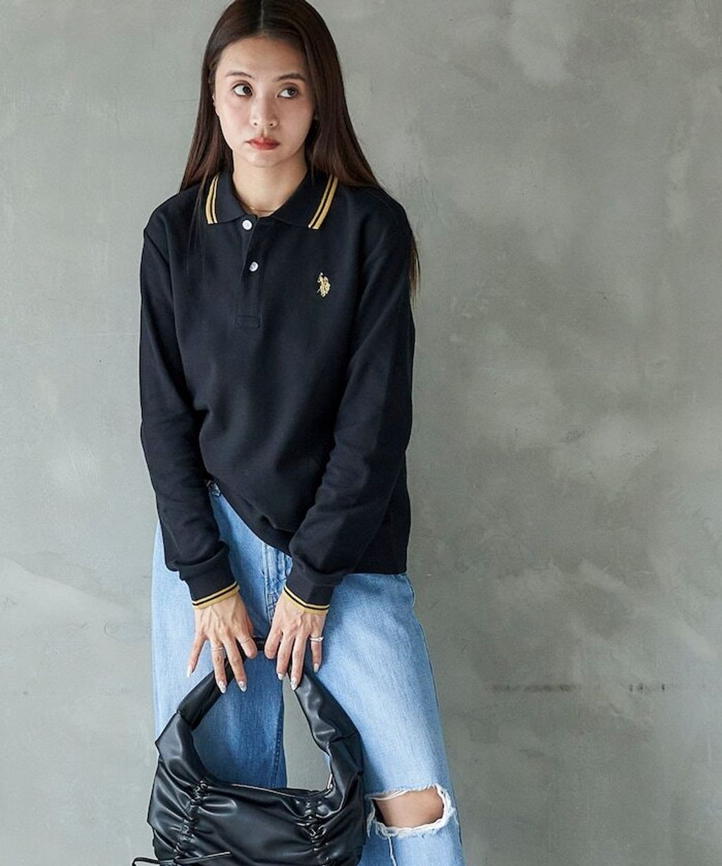 U.S. POLO ASSN. Y2K風開衫polo領長袖上衣_49