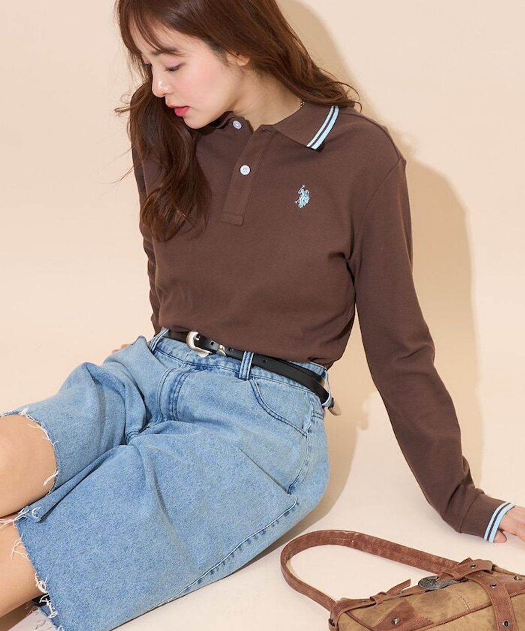 U.S. POLO ASSN. Y2K風開衫polo領長袖上衣_41