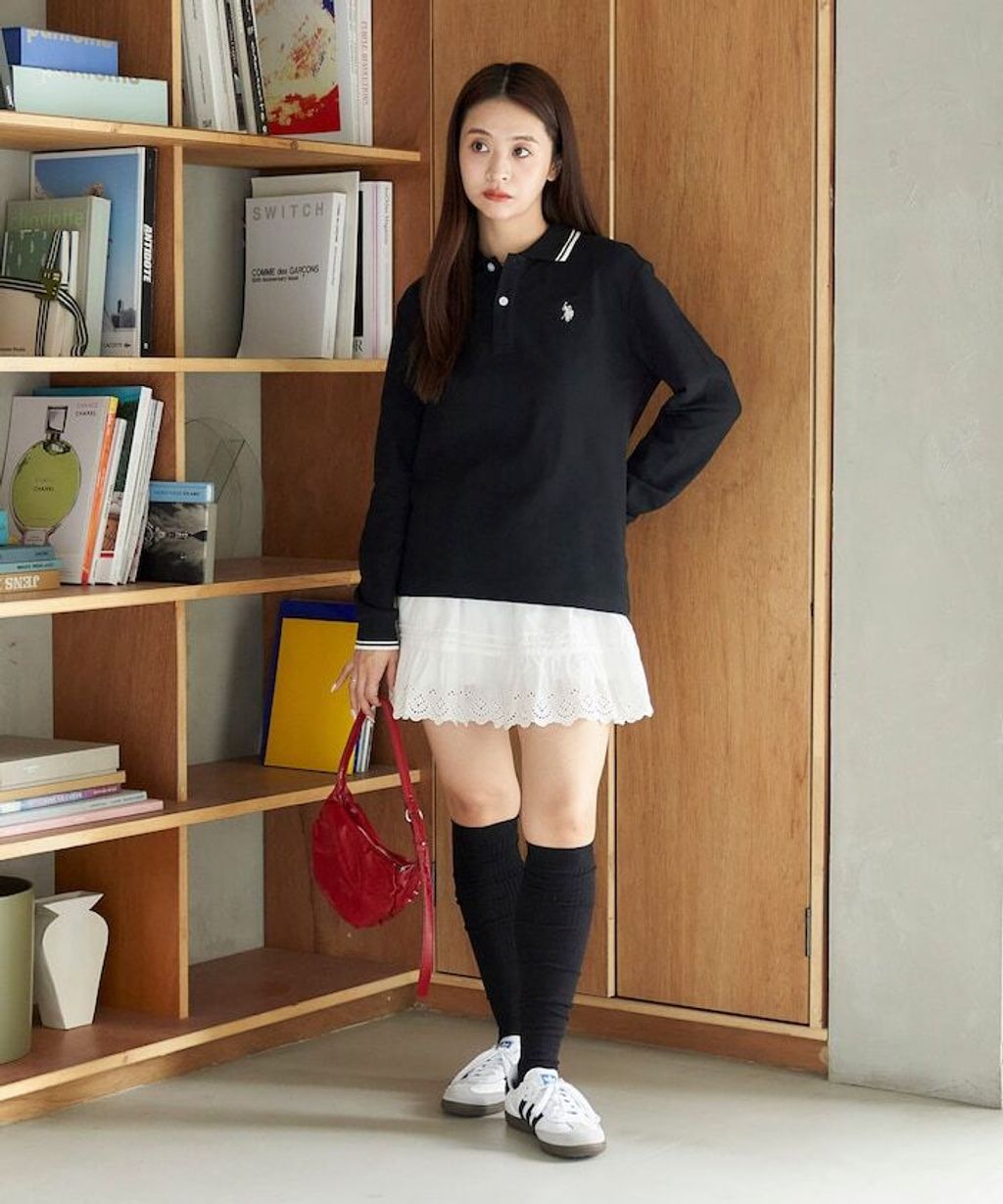 U.S. POLO ASSN. Y2K風開衫polo領長袖上衣_35