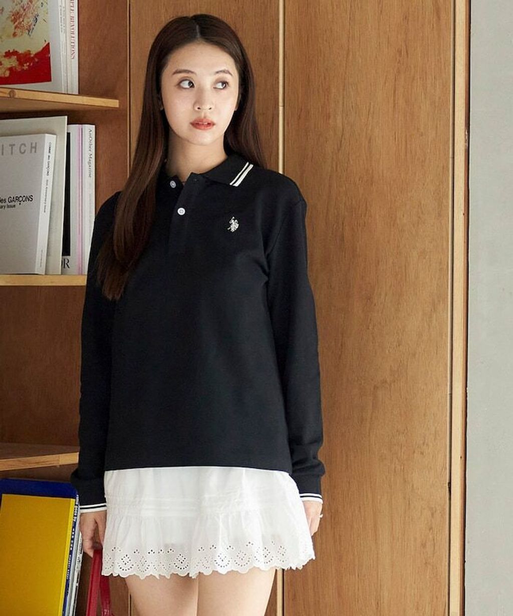 U.S. POLO ASSN. Y2K風開衫polo領長袖上衣_33