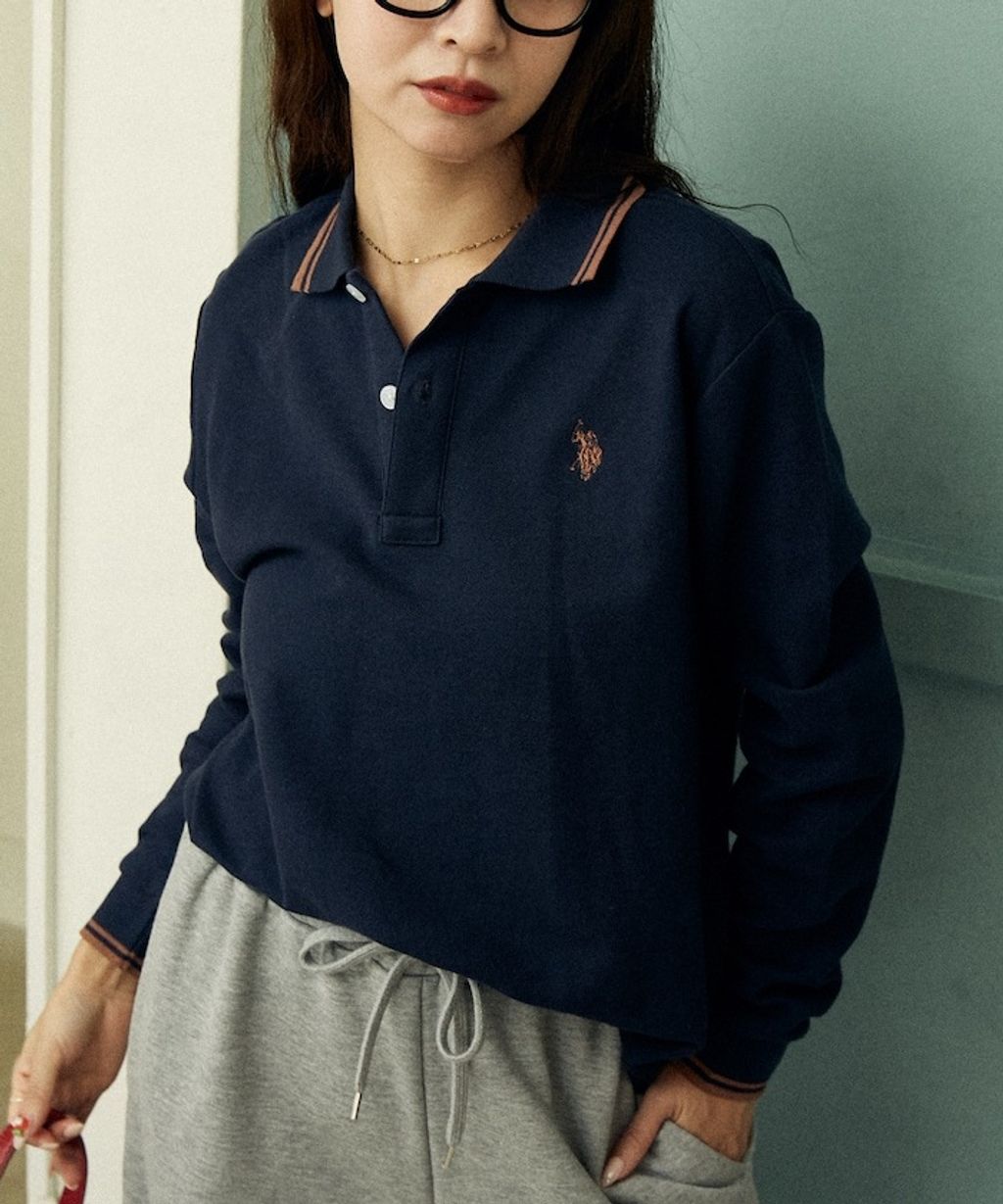 U.S. POLO ASSN. Y2K風開衫polo領長袖上衣_30