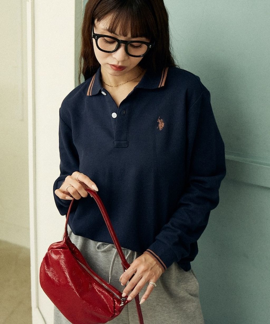 U.S. POLO ASSN. Y2K風開衫polo領長袖上衣_23