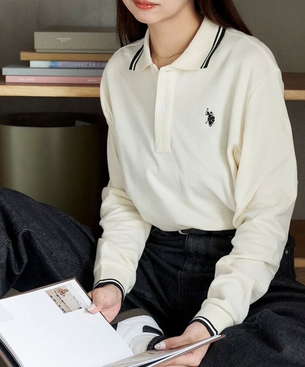 U.S. POLO ASSN. Y2K風開衫polo領長袖上衣_16