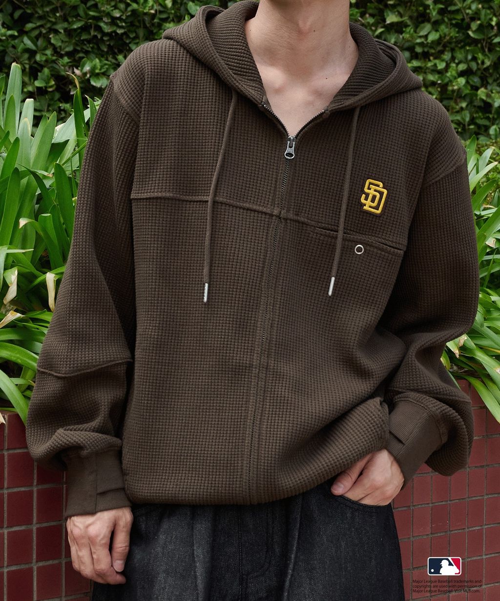 Perushu × MLB 華夫格連帽外套_2