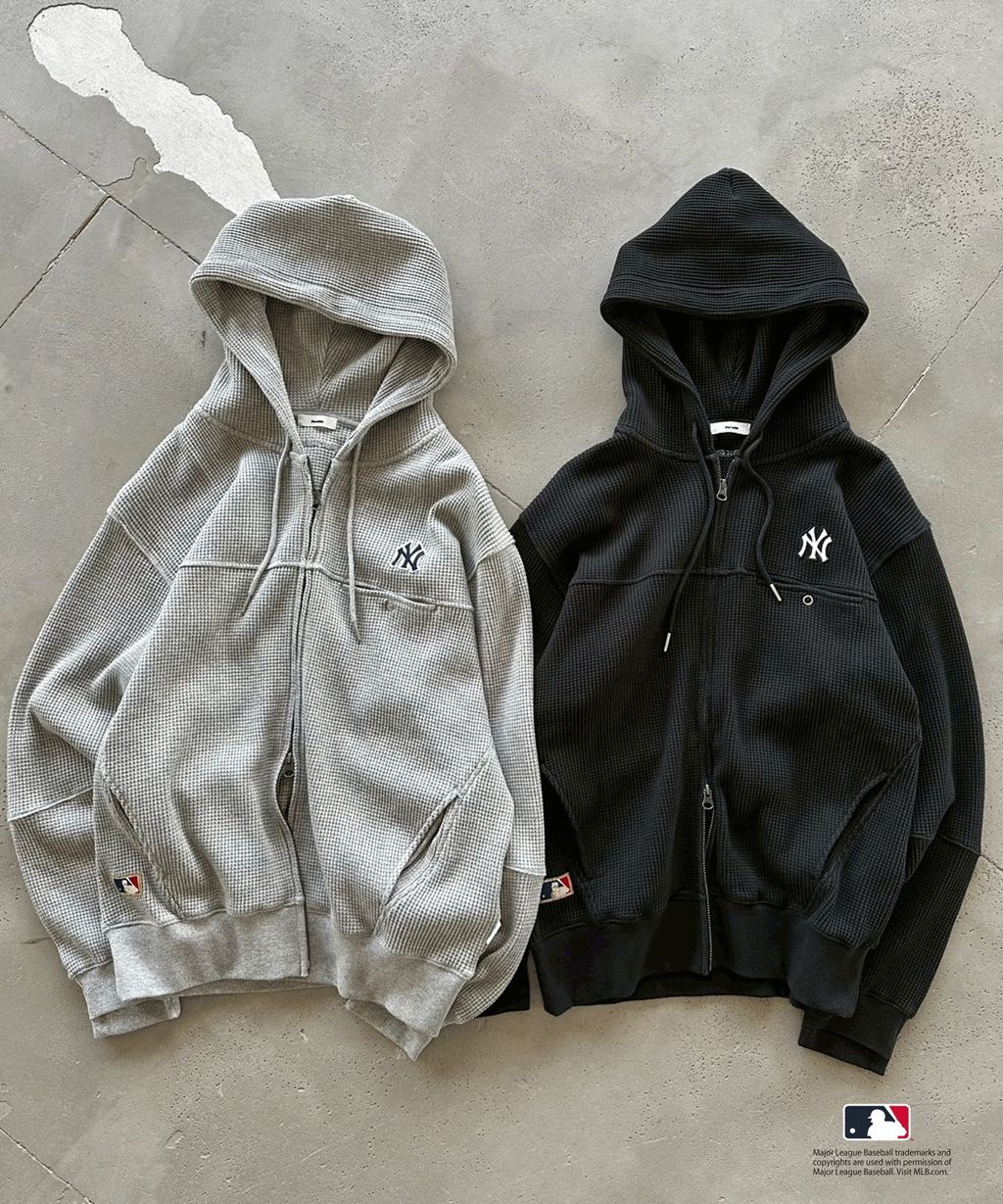 Perushu × MLB 華夫格連帽外套_45