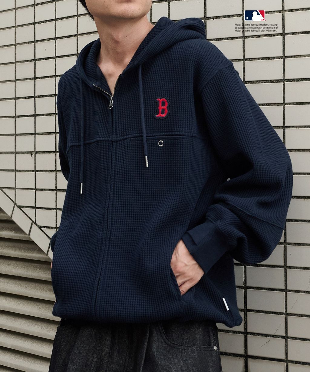 Perushu × MLB 華夫格連帽外套_39