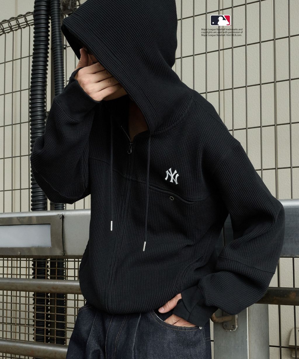 Perushu × MLB 華夫格連帽外套_31