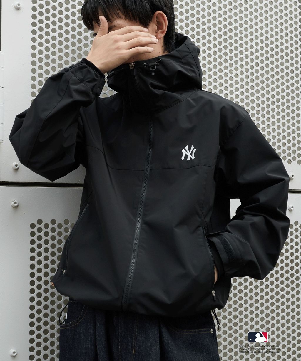 Perushu × MLB 雙拉鏈防風夾克_9