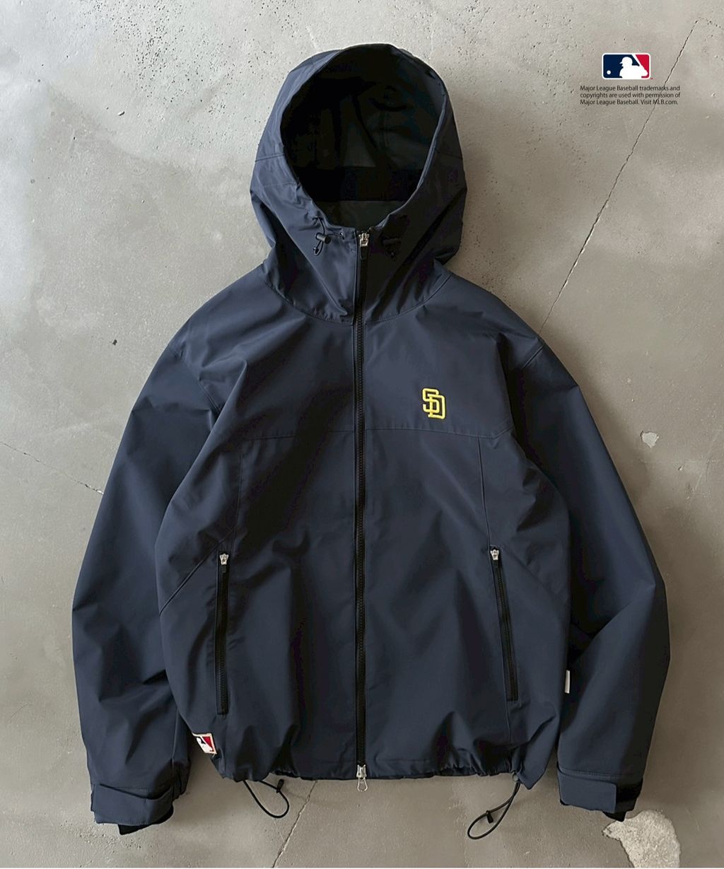 Perushu × MLB 雙拉鏈防風夾克_1