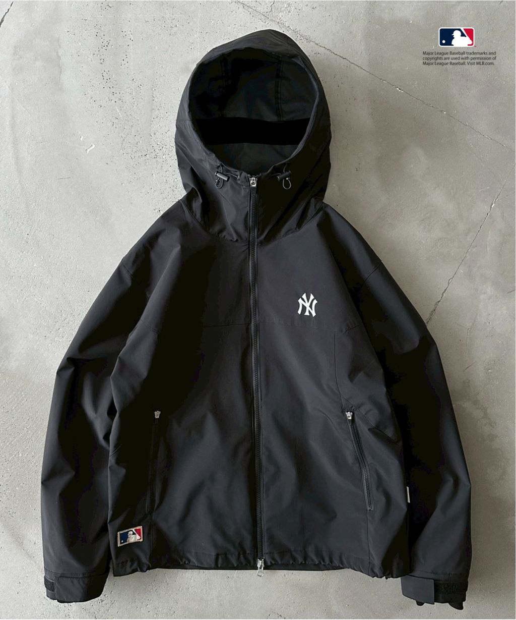 Perushu × MLB 雙拉鏈防風夾克_3