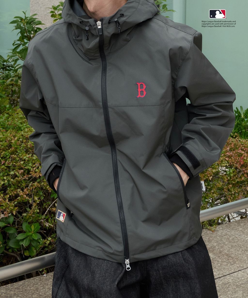 Perushu × MLB 雙拉鏈防風夾克_16