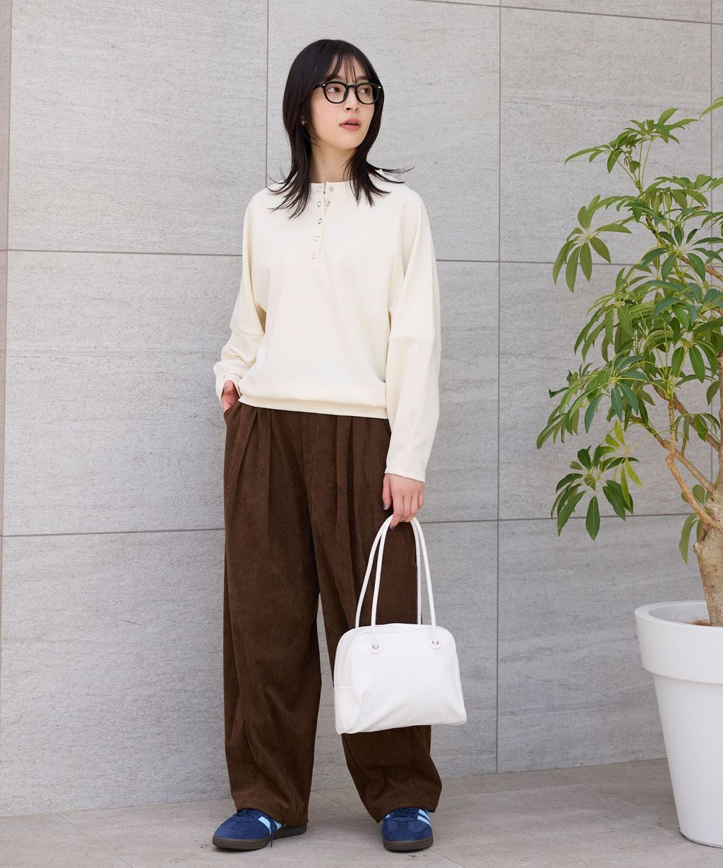 THE CRAFT CREW PRODUCTS 燈芯絨雙打摺立體剪裁寬版褲_33