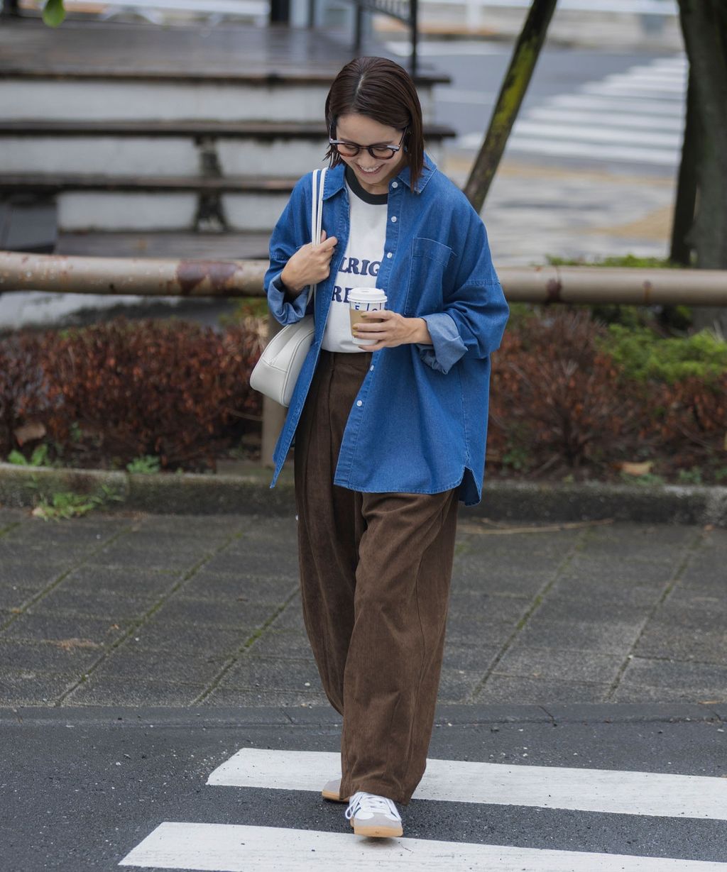 THE CRAFT CREW PRODUCTS 燈芯絨雙打摺立體剪裁寬版褲_28