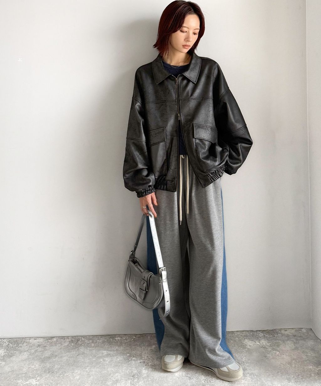 JaVa復古麂皮風格雙拉鍊夾克_4