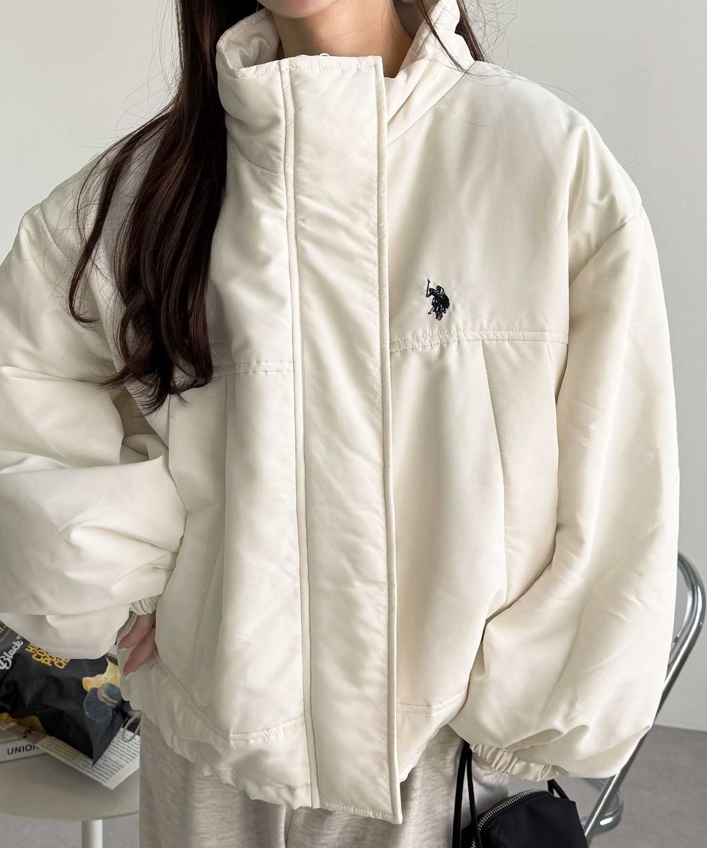 U.S. POLO ASSN. 保暖中棉oversize短版外套_2