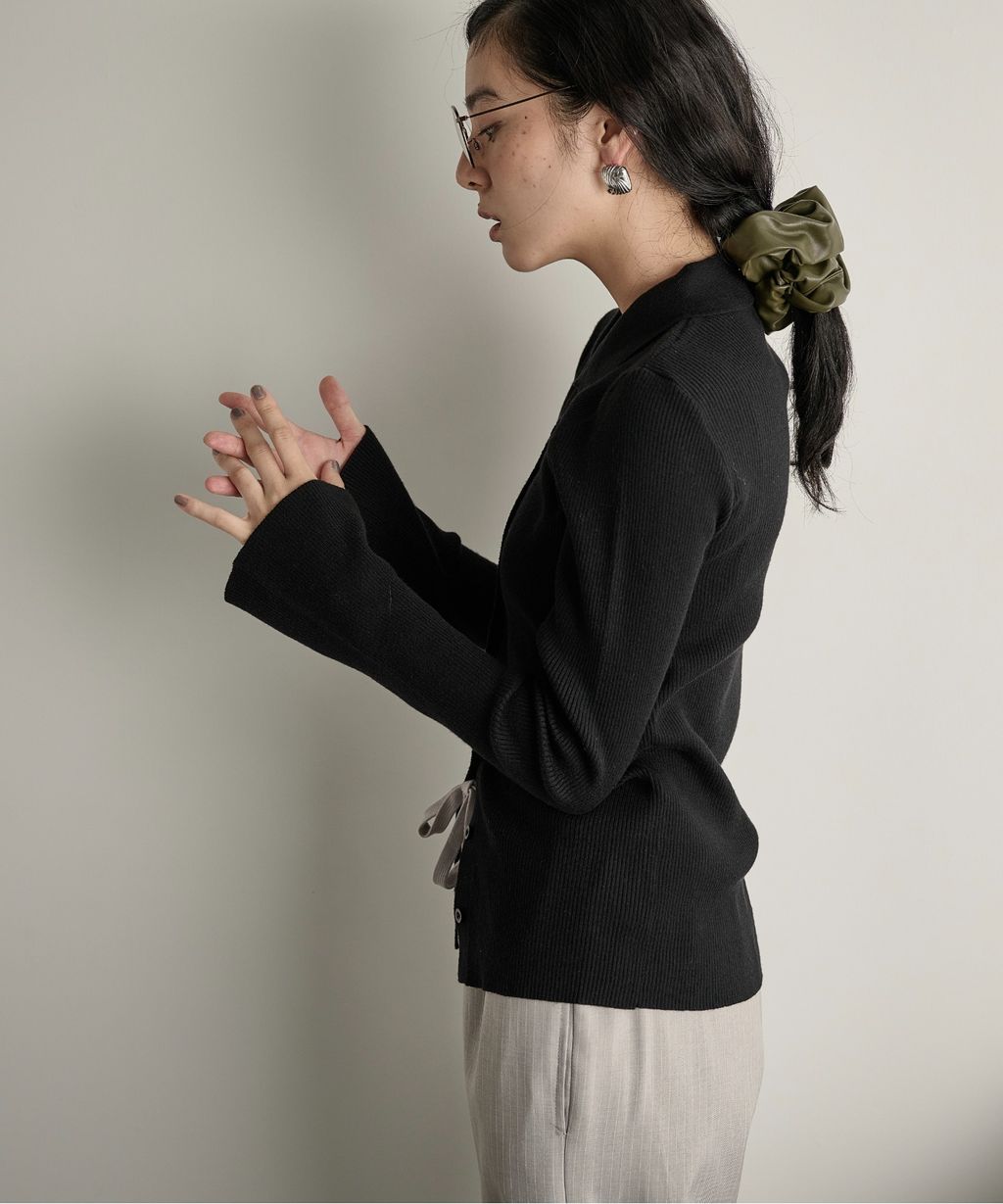 THE YOn 修身羅紋針織POLO開襟衫_62