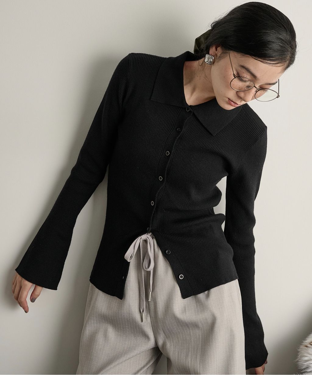 THE YOn 修身羅紋針織POLO開襟衫_61