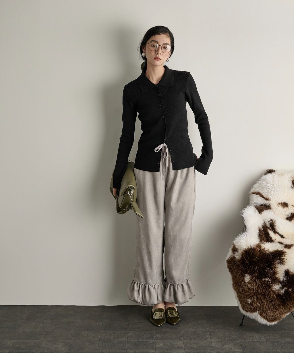 THE YOn 修身羅紋針織POLO開襟衫_56