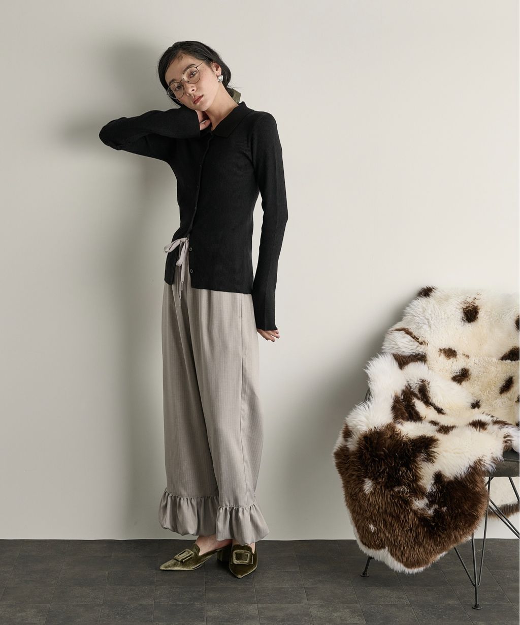 THE YOn 修身羅紋針織POLO開襟衫_58