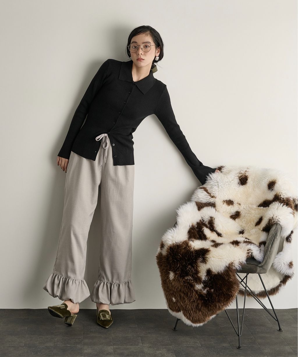 THE YOn 修身羅紋針織POLO開襟衫_57