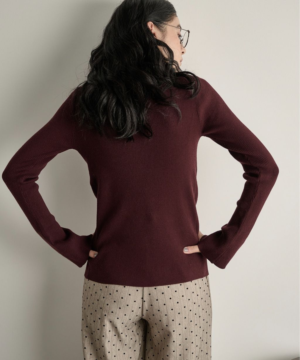 THE YOn 修身羅紋針織POLO開襟衫_35