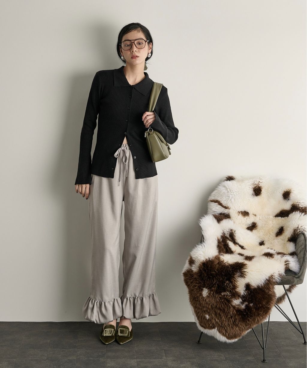 THE YOn 修身羅紋針織POLO開襟衫_54