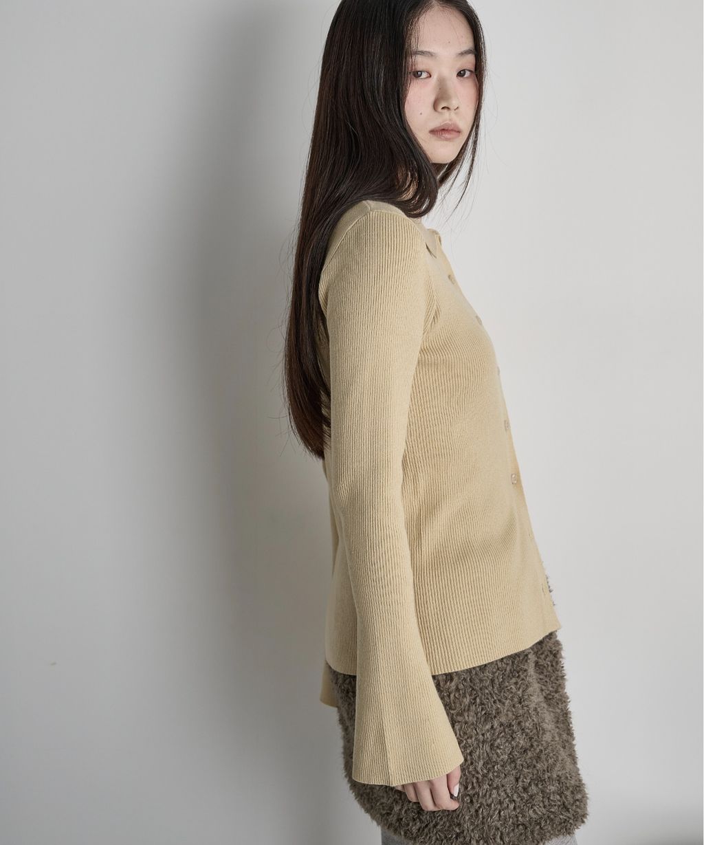 THE YOn 修身羅紋針織POLO開襟衫_49