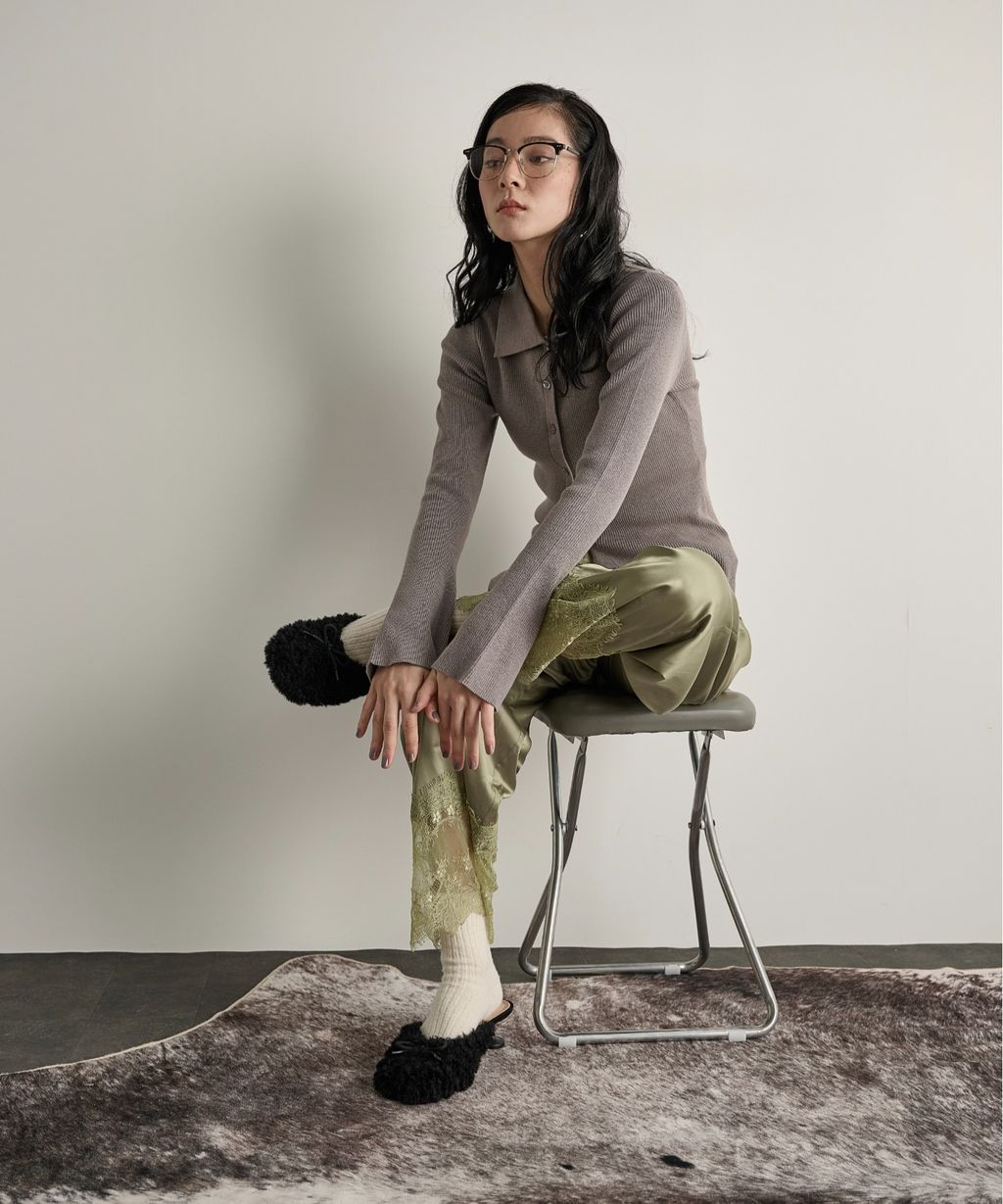 THE YOn 修身羅紋針織POLO開襟衫_24