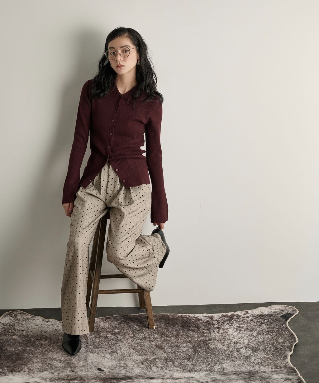 THE YOn 修身羅紋針織POLO開襟衫_29