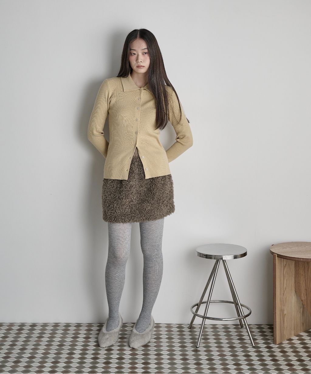 THE YOn 修身羅紋針織POLO開襟衫_41