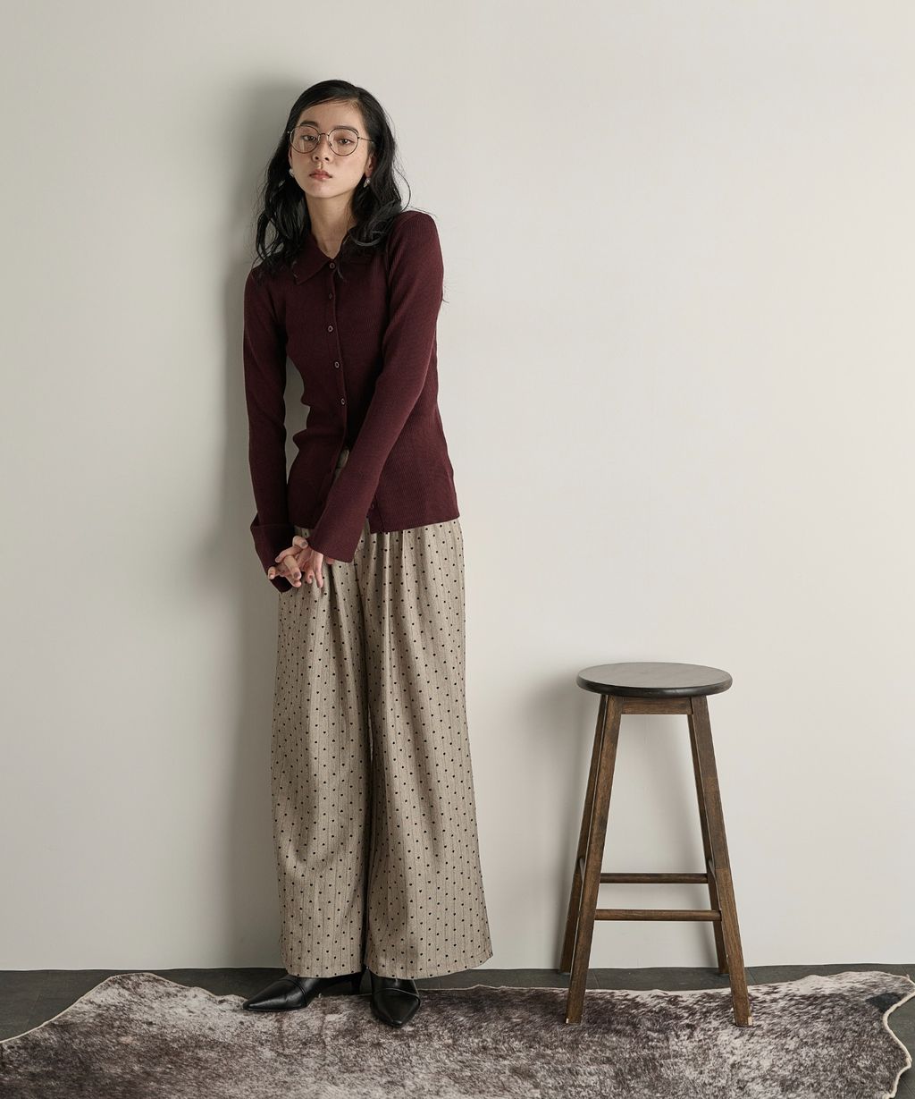 THE YOn 修身羅紋針織POLO開襟衫_26